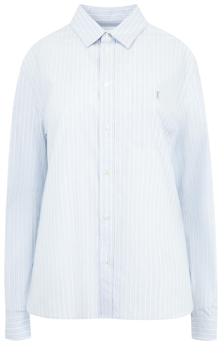 Saint Laurent Popeline Shirt BleuGris
