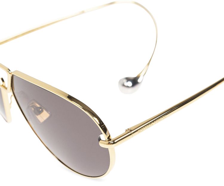 Bottega Veneta Sunglasses GoldGrey