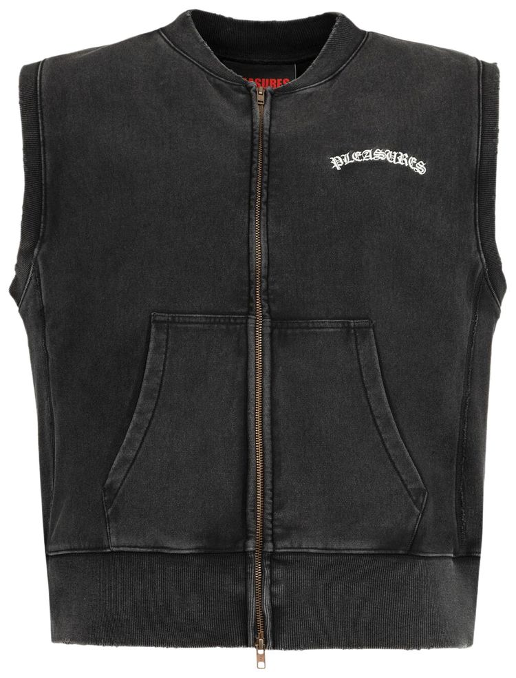Pleasures Neural Zip Vest Black
