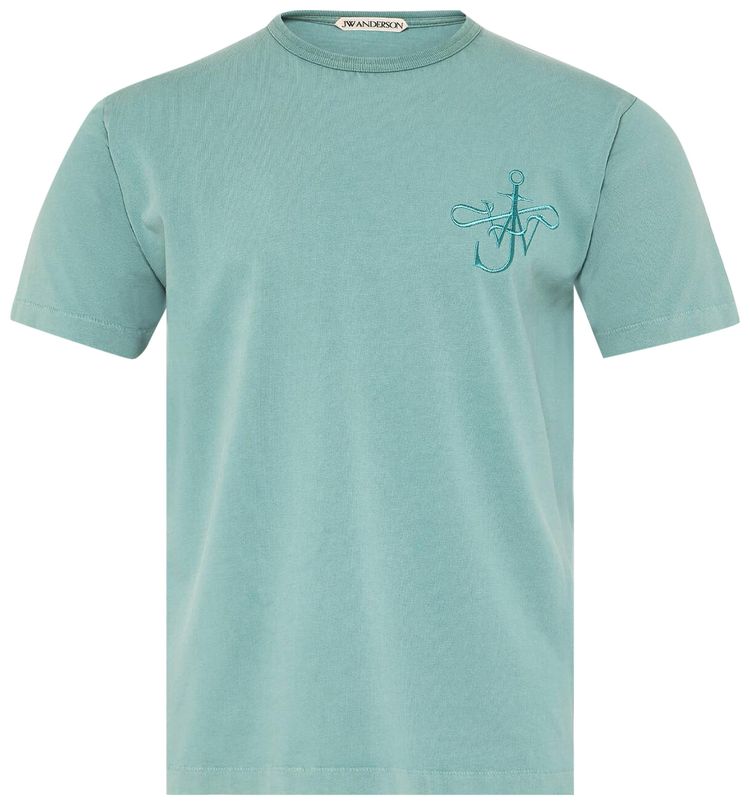 JW Anderson Ribbon Anchor T Shirt Washed Teal