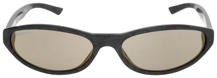 Balenciaga Neo Round Sunglasses Black PearlMirrored Gold