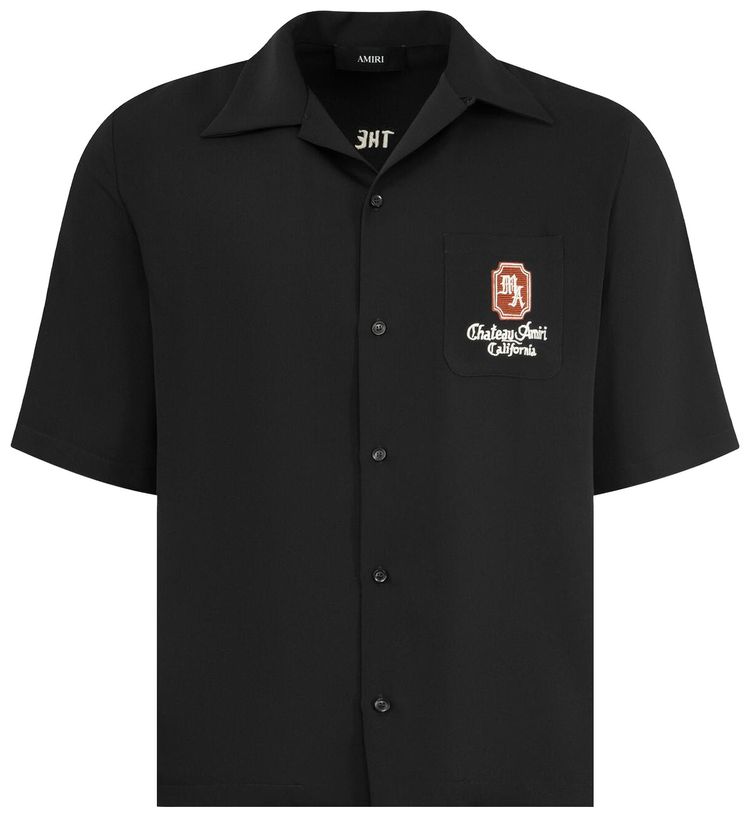 Amiri MA Chateau Camp Shirt Black