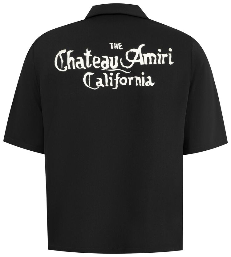 Amiri MA Chateau Camp Shirt Black