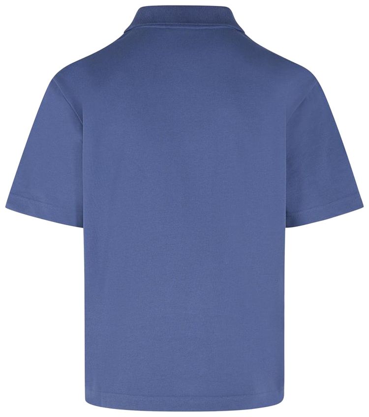Moncler Short Sleeve Polo Blue