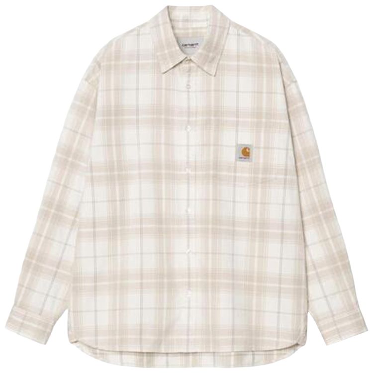 Carhartt WIP Long Sleeve Wilber Shirt CheckNatural