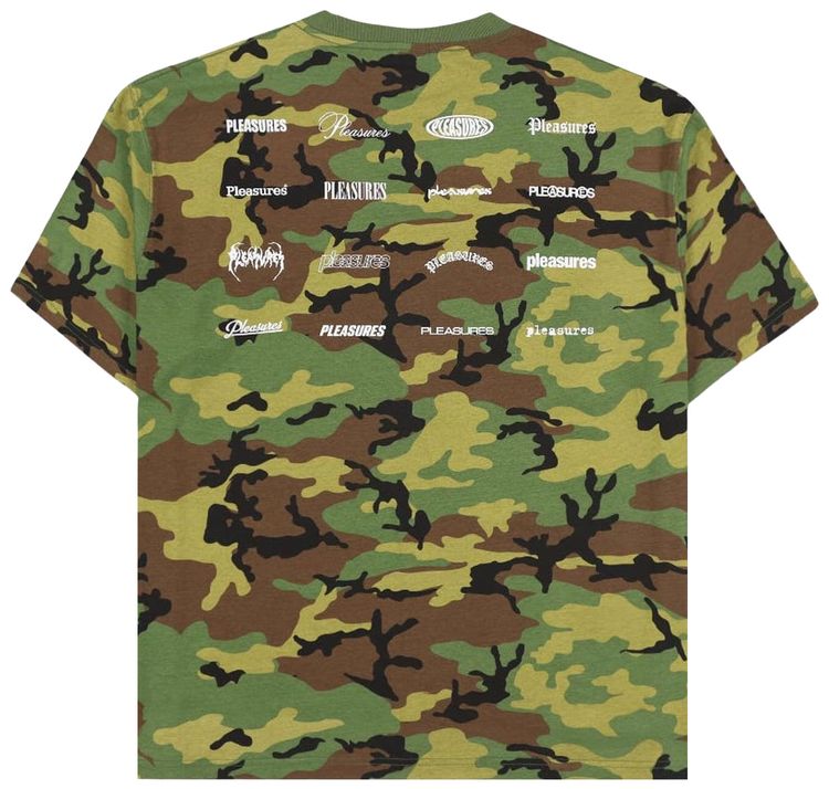Pleasures Wordmark T Shirt Woodland