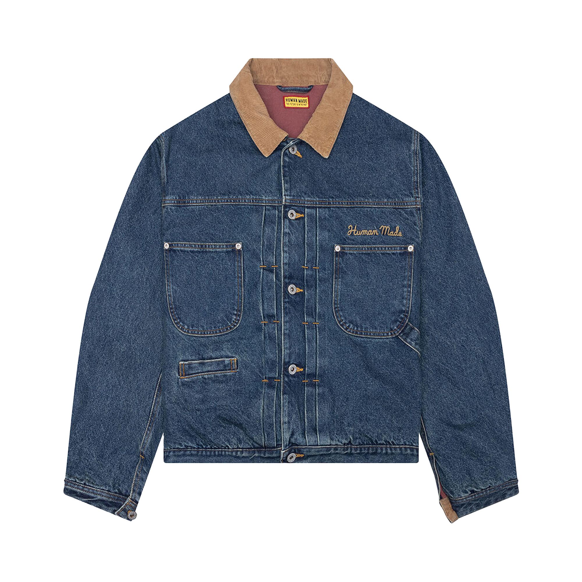 Buy Human Made Denim Jacket 'Indigo' - HM31JK018 INDI | GOAT