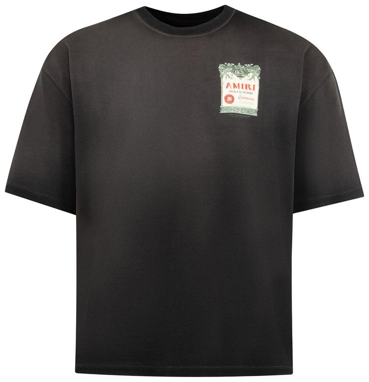 Amiri Chateau Stamp Tee Black