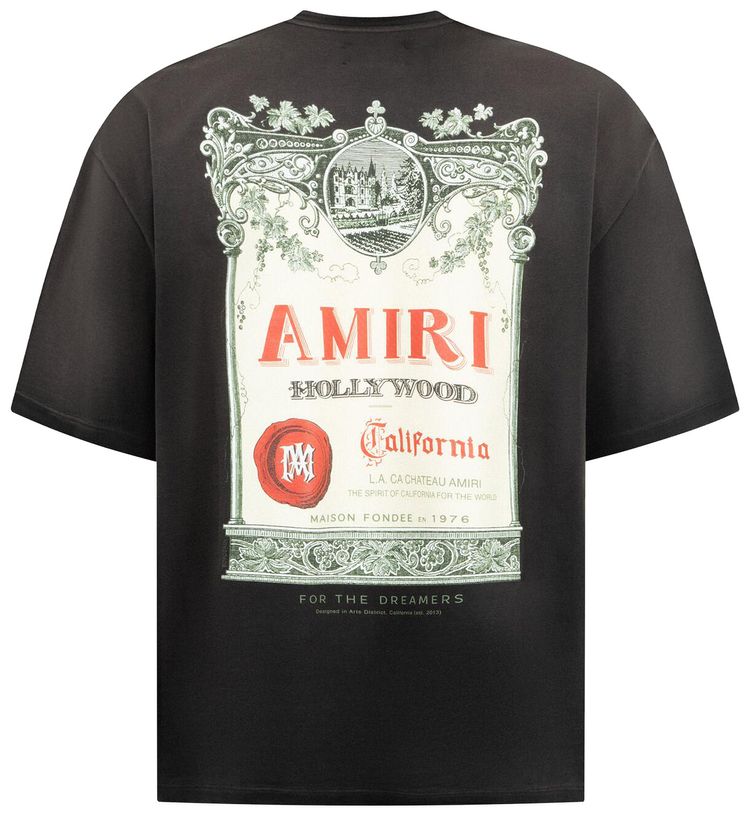 Amiri Chateau Stamp Tee Black