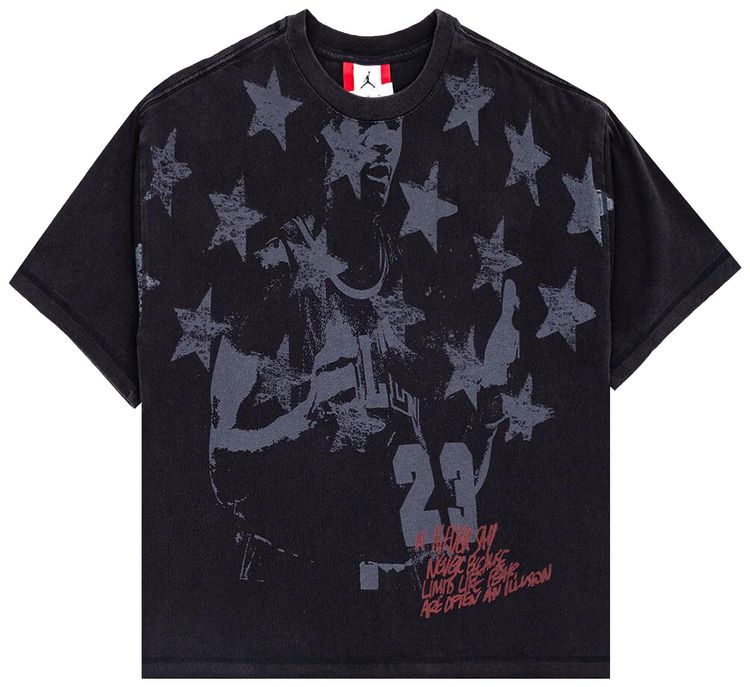 Air Jordan M J IH Star Short Sleeve Tee Black