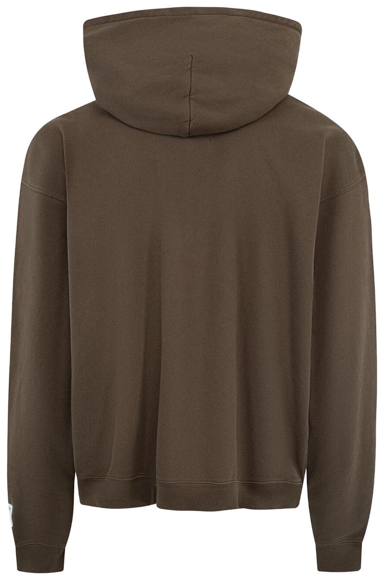 Gallery Dept French Logo Painted Hoodie Sepia