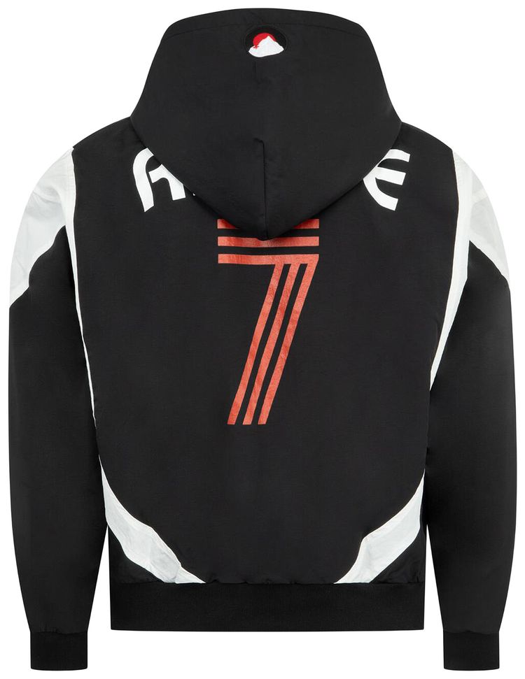 Rhude Lago Jersey Hoodie BlackWhiteRed