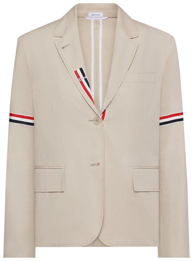 Thom Browne Relaxed Fit Classic Sport Coat Beige