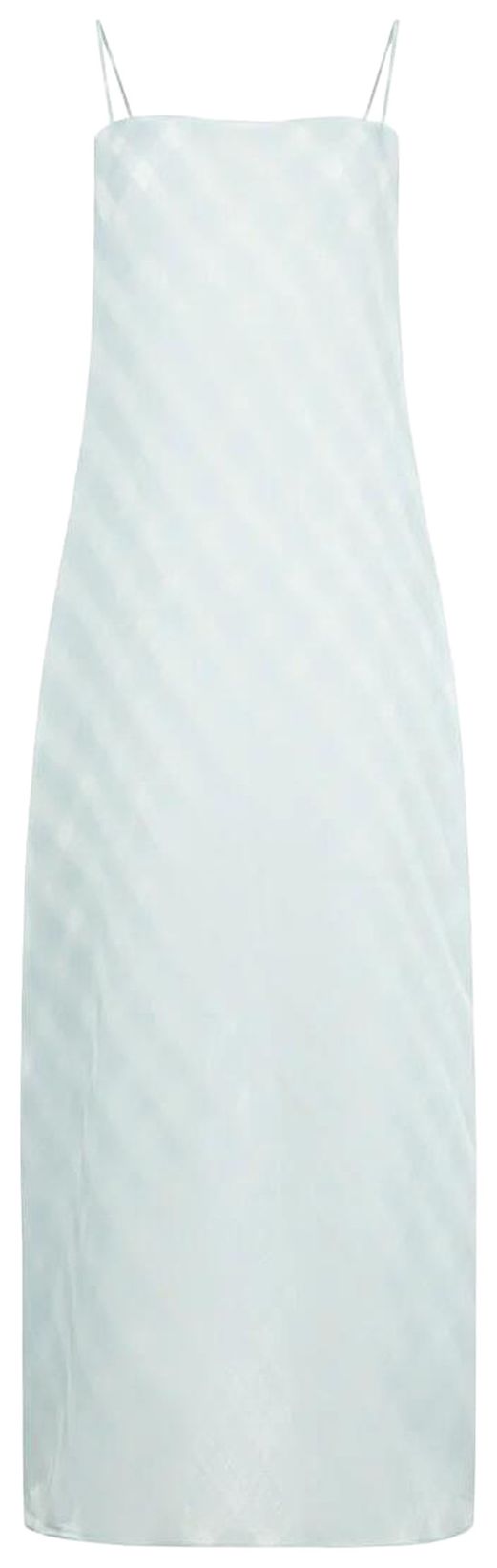 Auralee Sheer Silk Cotton Cut Jacquard Camisole Dress Light Blue