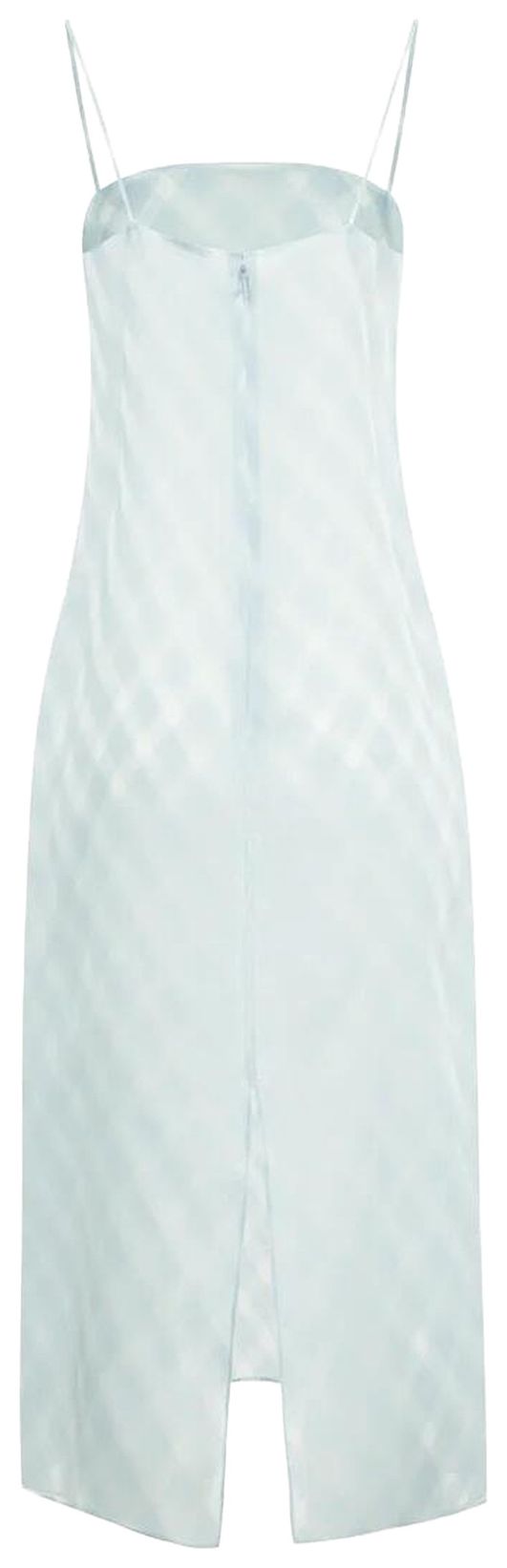 Auralee Sheer Silk Cotton Cut Jacquard Camisole Dress Light Blue