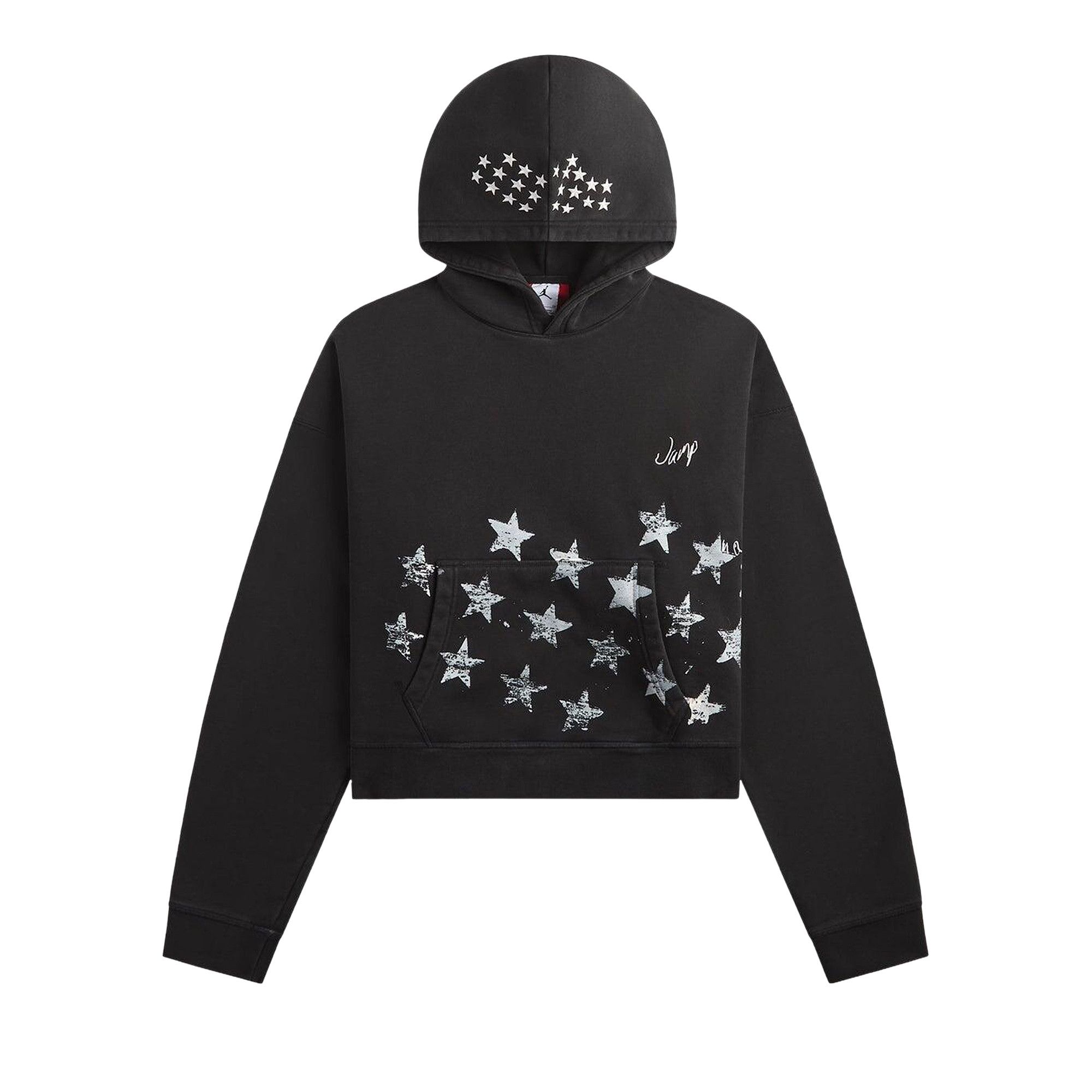 Buy Air Jordan M J IH Crop Hoodie 'Black/Ivory' - IM7367 010 | GOAT