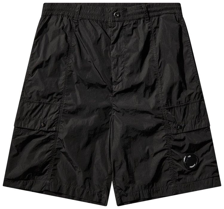 CP Company Bermuda Cargo In Chrome Black