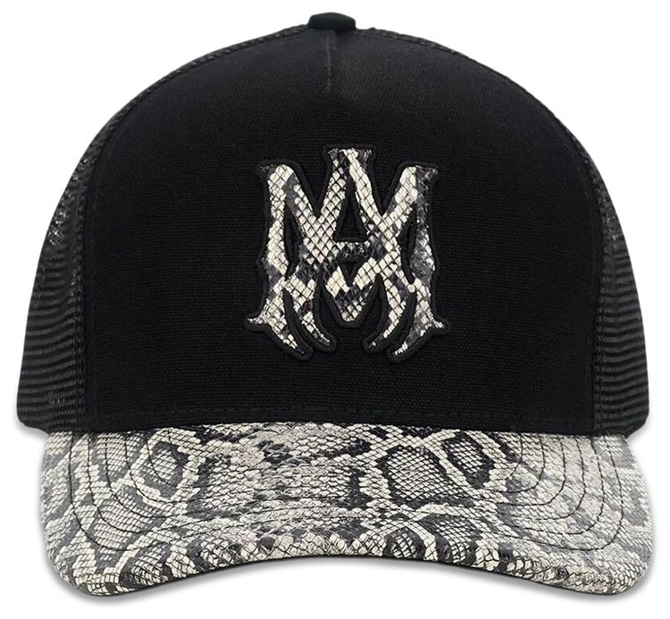 Amiri Snake MA Trucker Hat Black