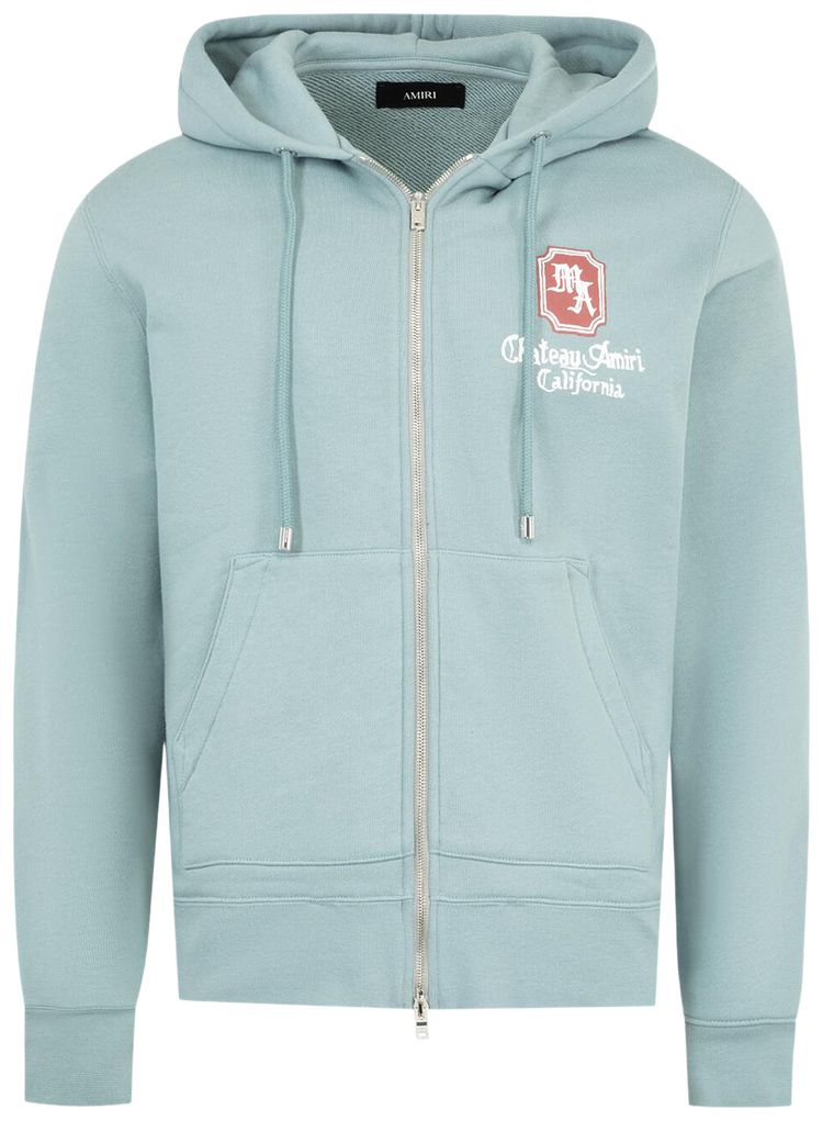 Amiri MA Chateau Zip Hoodie Steel