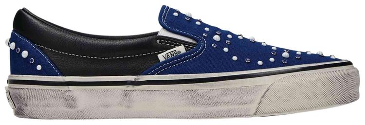Vans Premium Classic Slip On Pearlized Pack   Indigo Blue