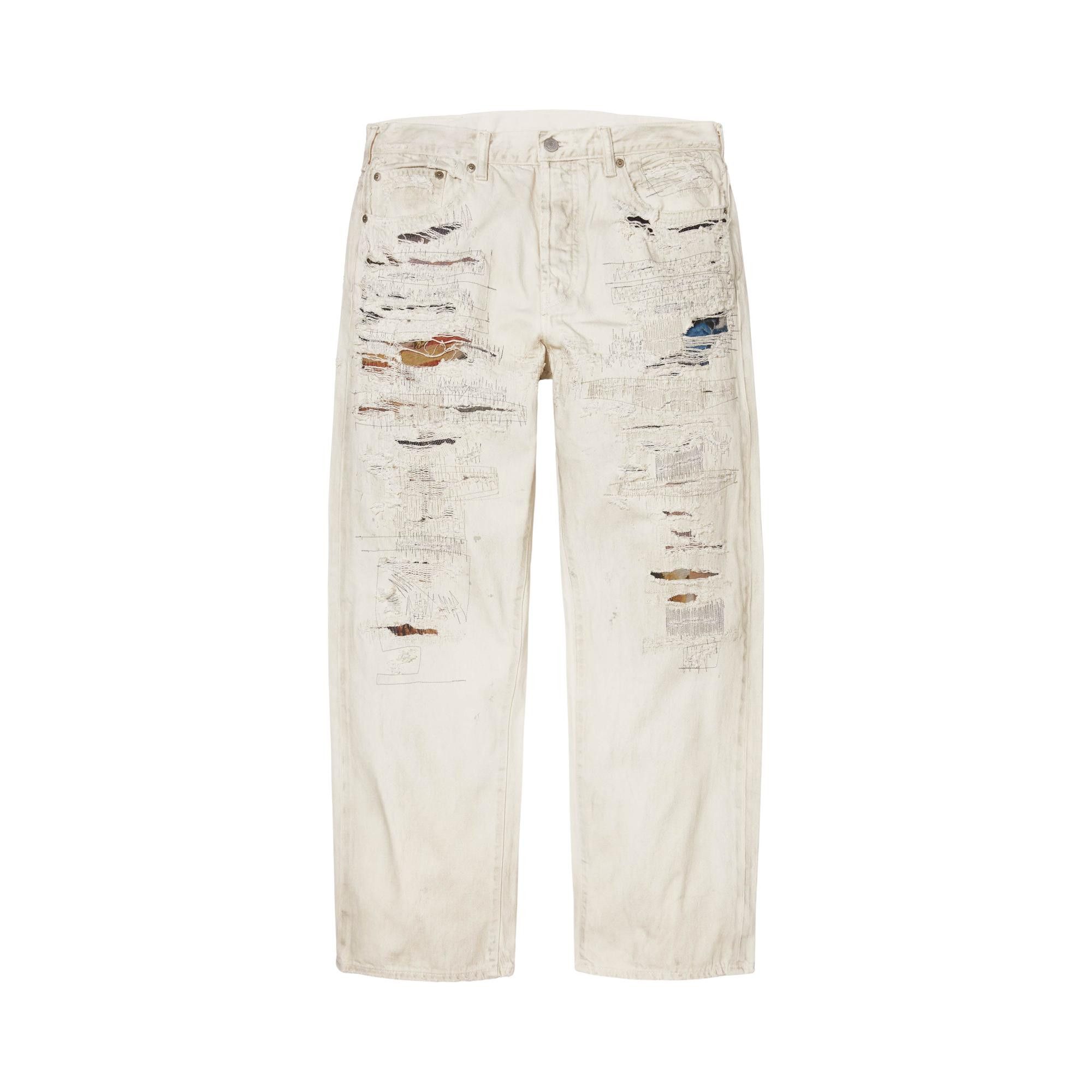 Buy Supreme x MM6 Maison Margiela Distressed Loose Fit Selvedge