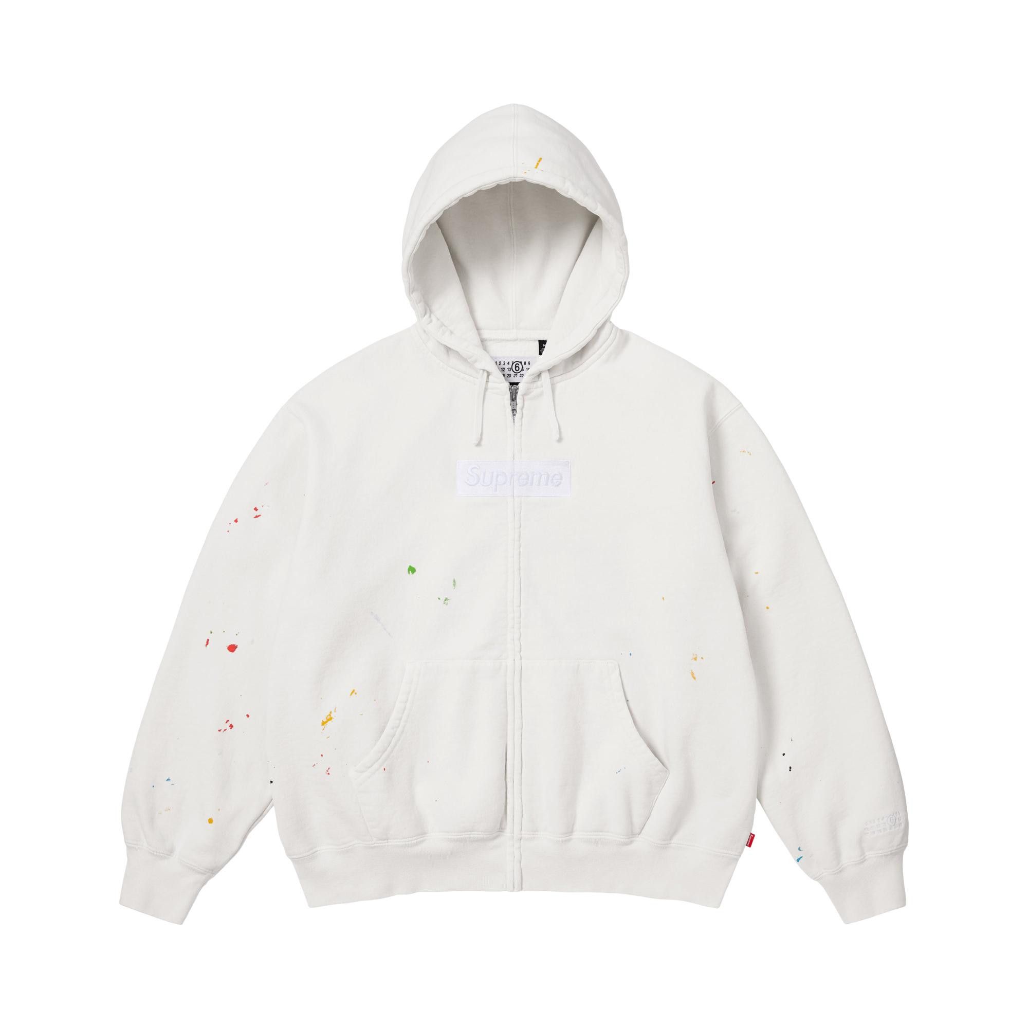 Supreme x マルジェラ　ボックスロゴジップアップフード　Ｌサイズ Buy Supreme x MM6 Maison Margiela Box Logo Zip Up Hooded