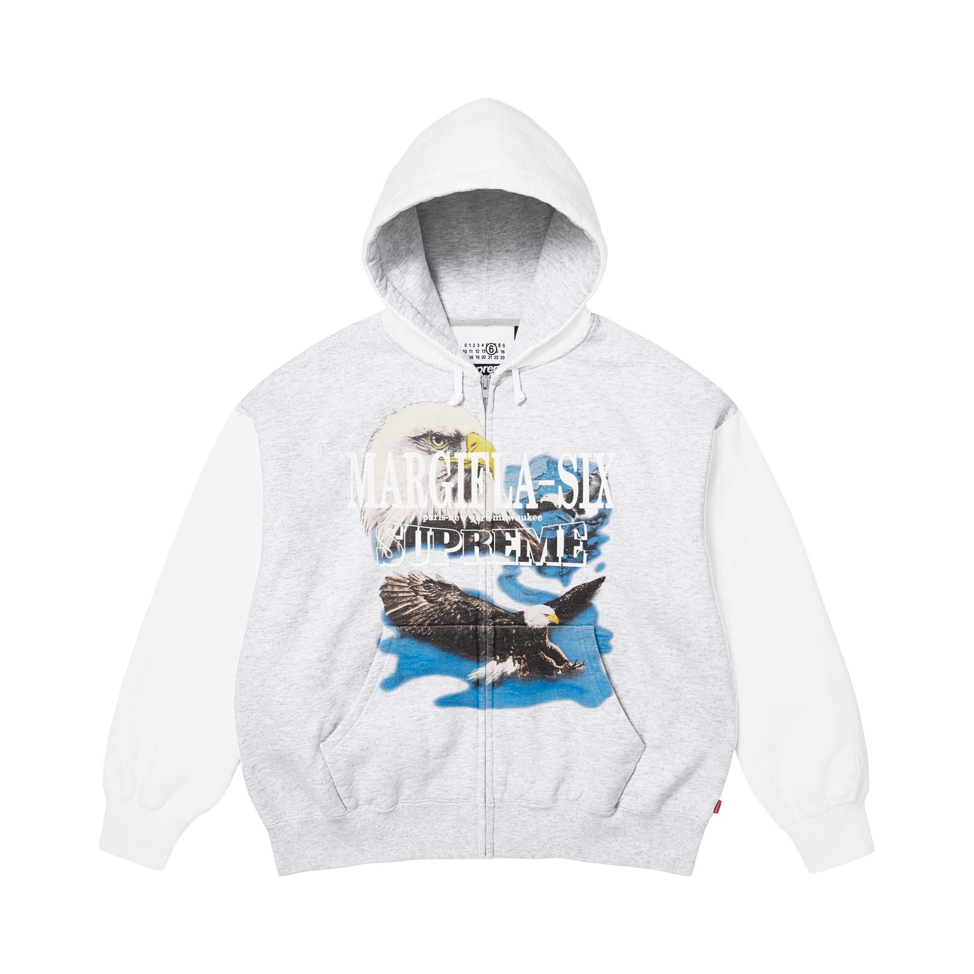 Buy Supreme x MM6 Maison Margiela Eagle Zip Up Hooded Sweatshirt