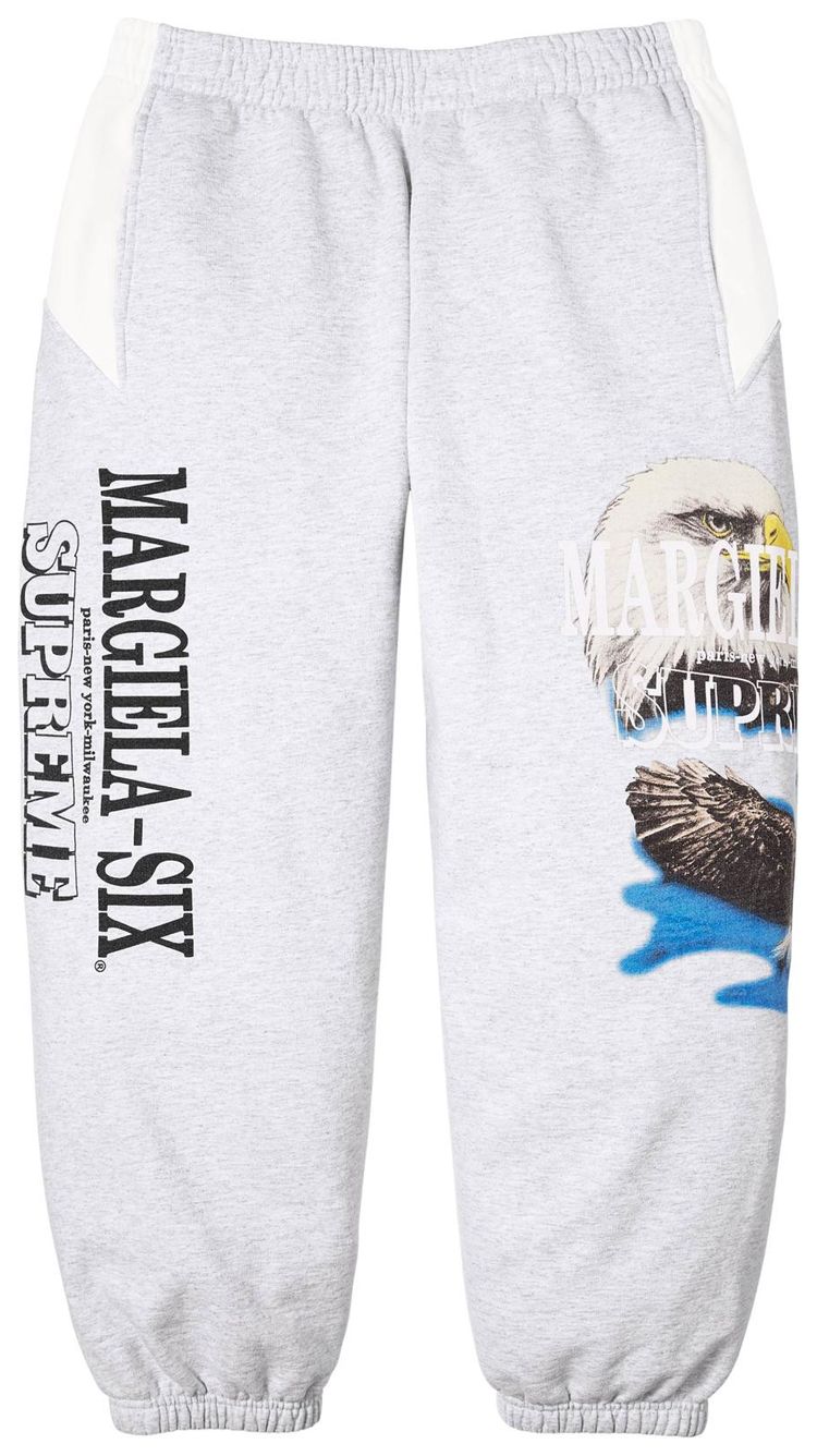 Supreme x MM6 Maison Margiela Eagle Sweatpant Ash Grey