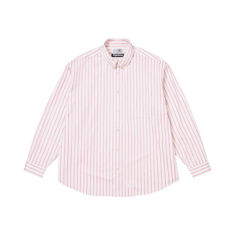 Supreme x MM6 Maison Margiela Stripe Shirt White