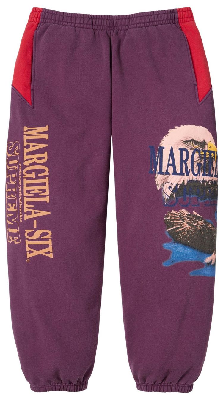 Supreme x MM6 Maison Margiela Eagle Sweatpant Purple
