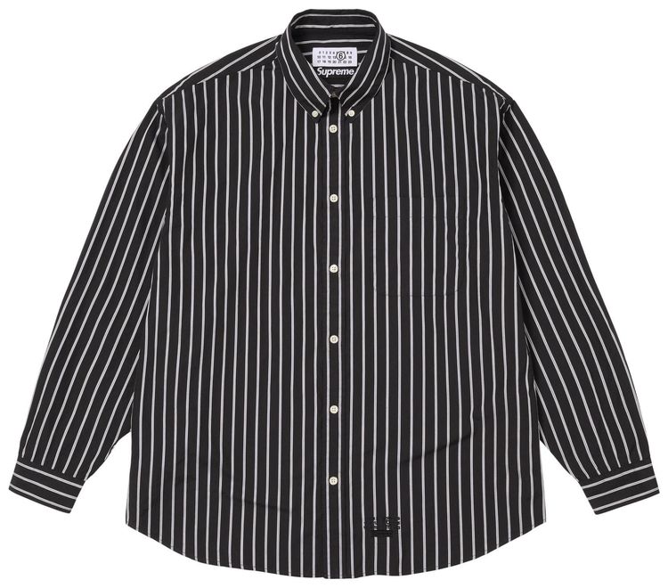 Supreme x MM6 Maison Margiela Stripe Shirt Black