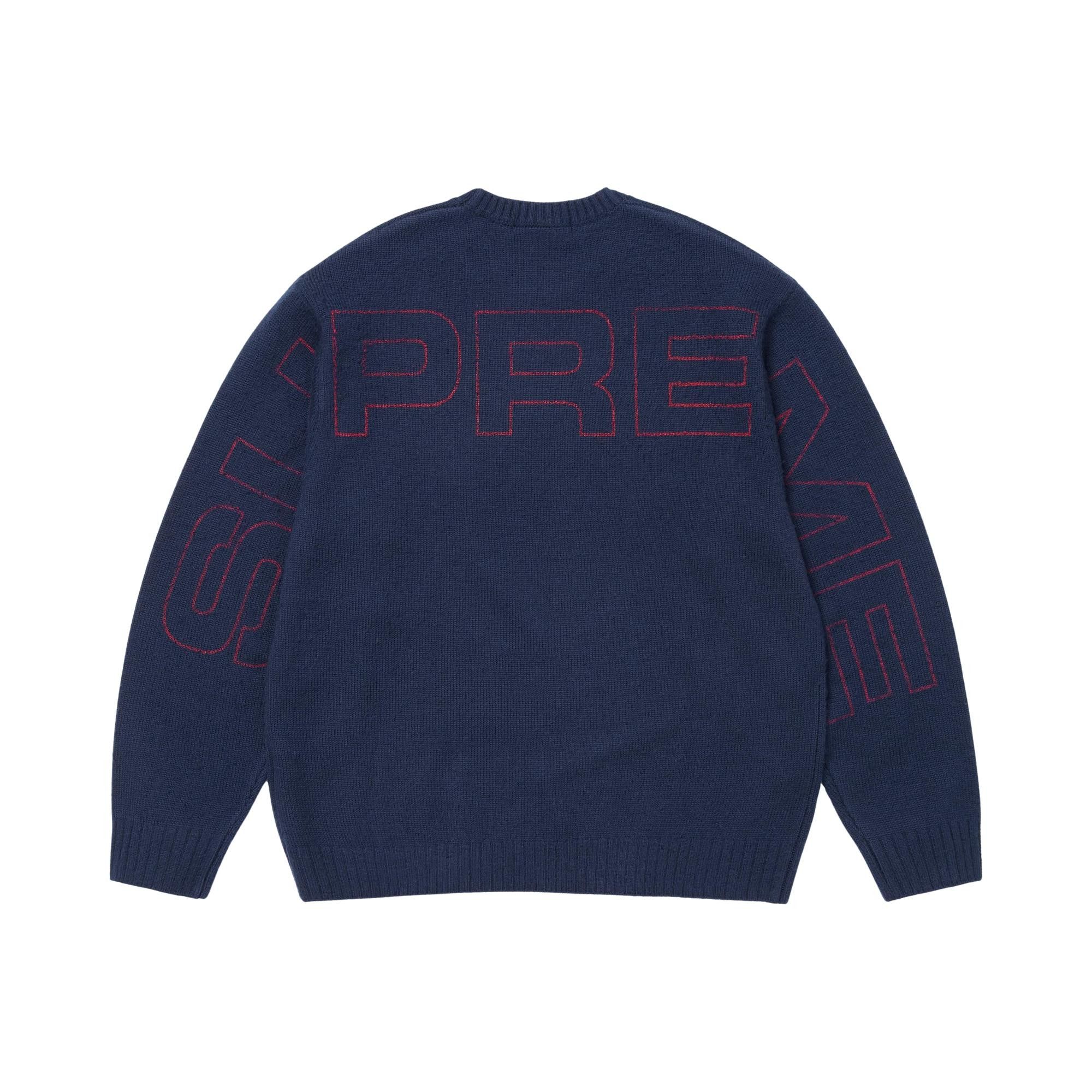 Buy Supreme Pilled Sweater 'Navy' - SS26SK39 NAVY | GOAT