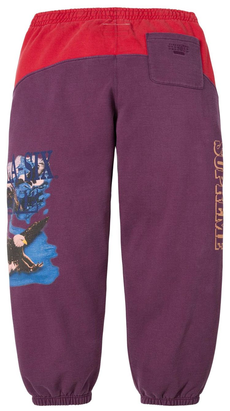 Supreme x MM6 Maison Margiela Eagle Sweatpant Purple