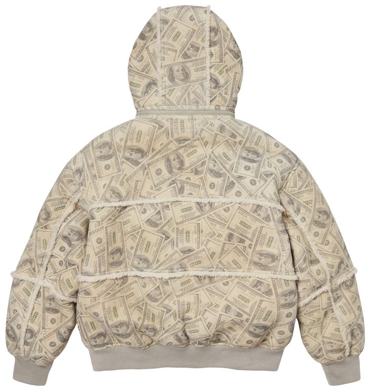 Supreme x MM6 Maison Margiela Hooded Shearling Bomber Jacket Money