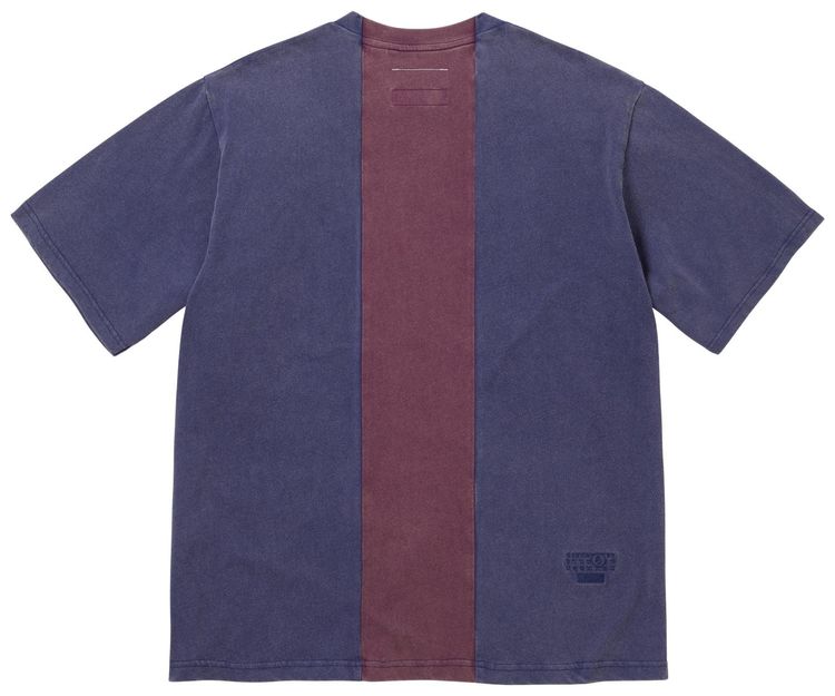 Supreme x MM6 Maison Margiela Split Short Sleeve Top Navy