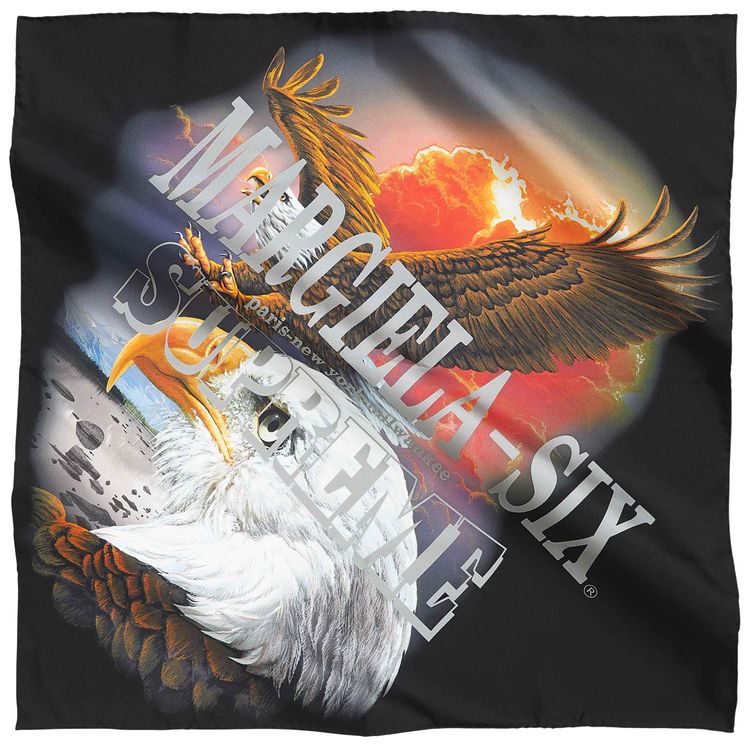 Supreme x MM6 Maison Margiela Eagle Silk Scarf Multicolor