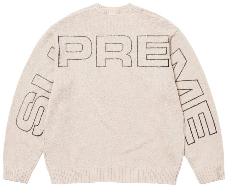 Supreme Pilled Sweater Stone