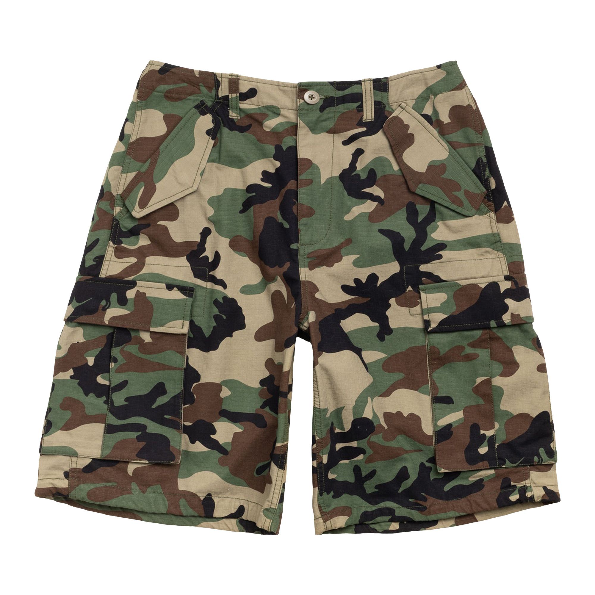 Buy Stussy Cargo Short Ripstop 'Woodland Camo' - 1123 WOOD | GOAT
