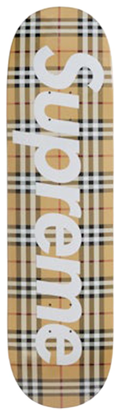 Supreme Burberry Skateboard Deck Beige