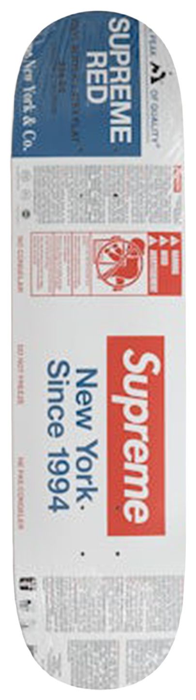 Supreme Paint Skateboard Deck White