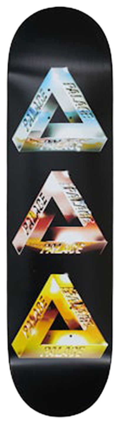 Palace Chrome Tri Ferg 1 775 Skateboard Deck Black