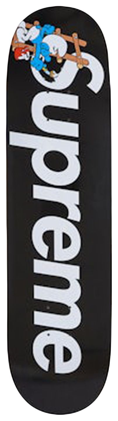 Supreme Smurfs Skateboard Black