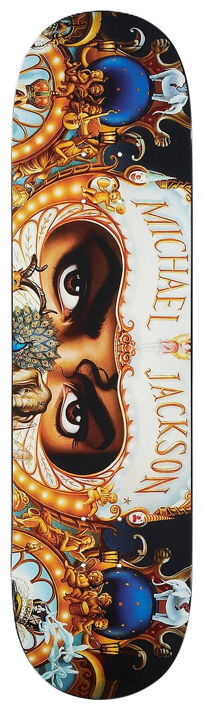 Supreme Michael Jackson Dangerous Skateboard Deck Multicolor
