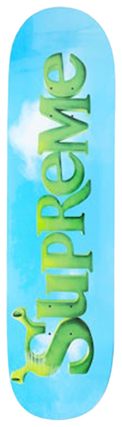 Supreme Shrek Skateboard Deck Blue