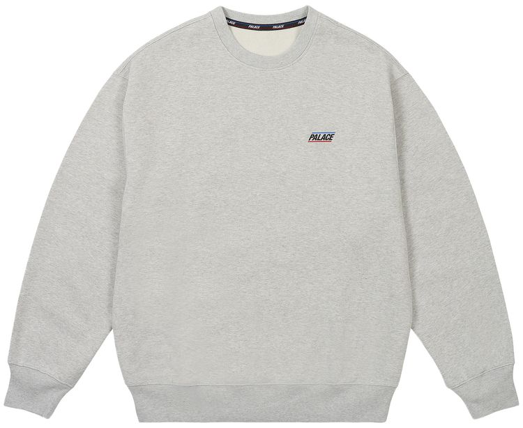 Palace Basically A Crew Grey Marl