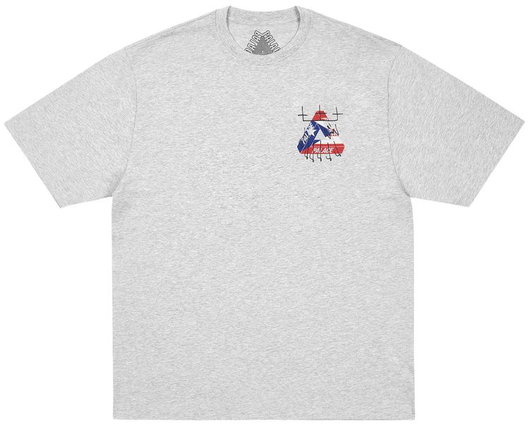 Palace King Tri T Shirt Grey Marl
