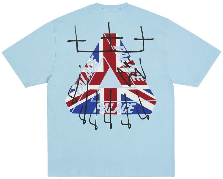 Palace King Tri T Shirt Skyline Blue