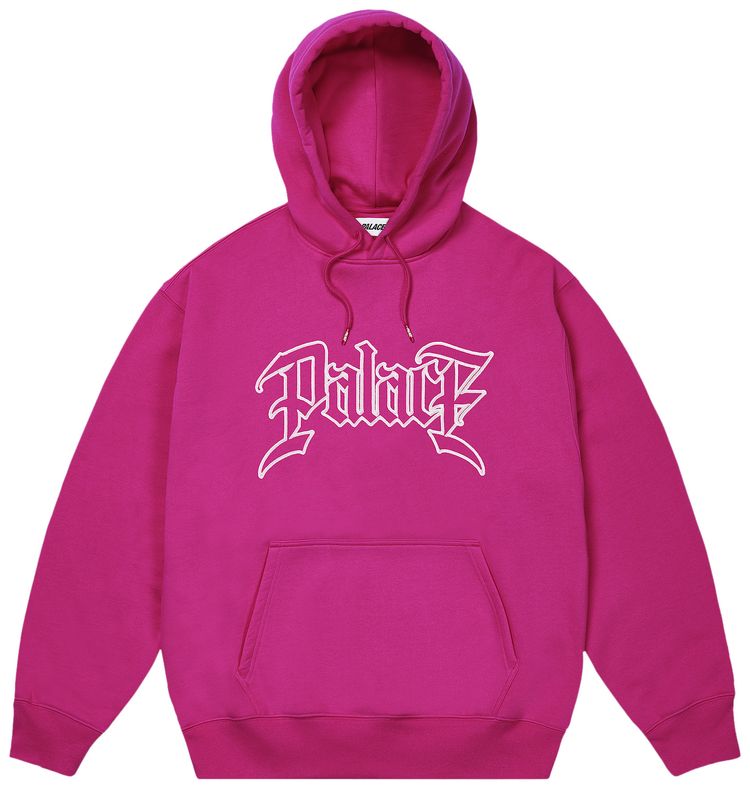 Palace Le Script Hood Heavy Pink