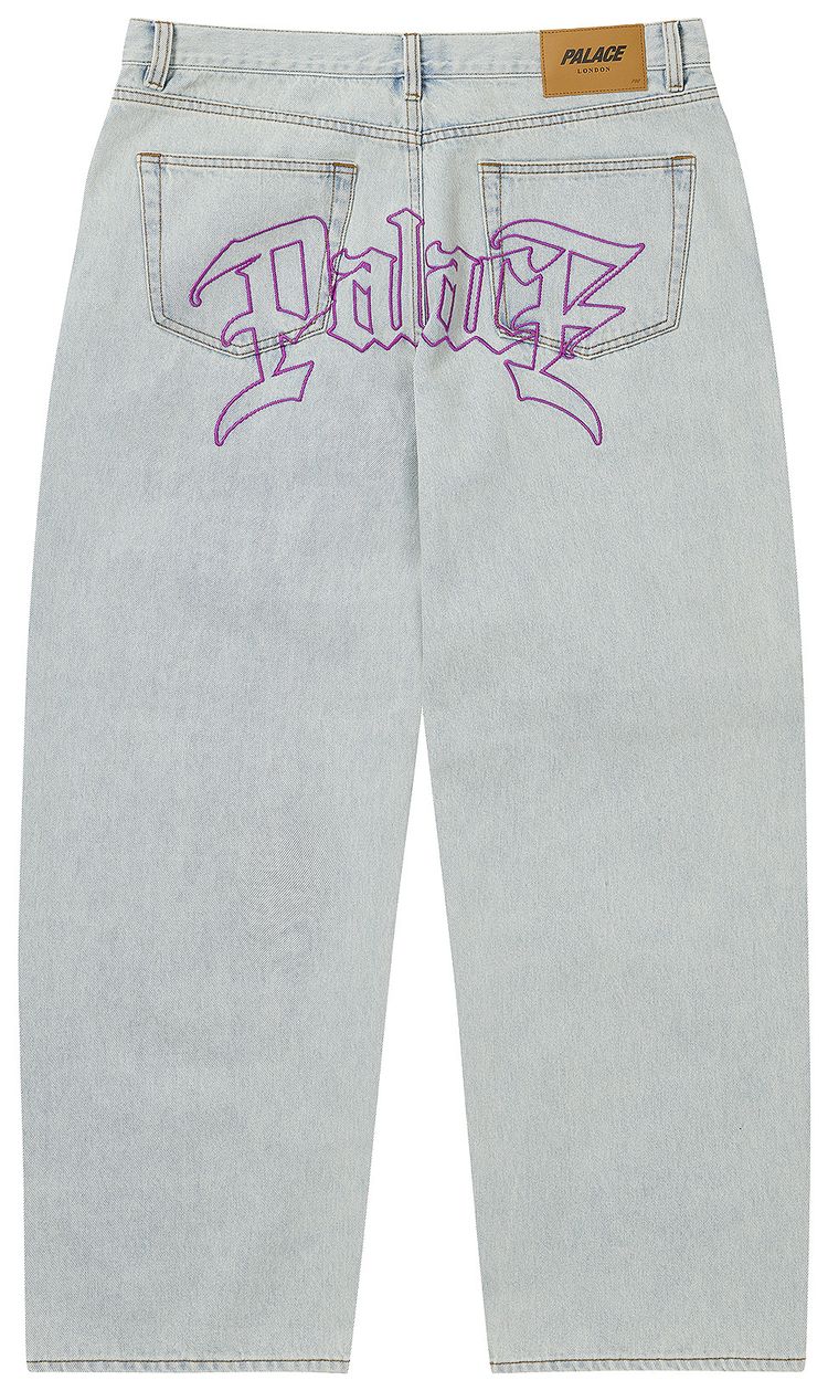 Palace Le Script P90 Baggy Jean Light Acid Wash