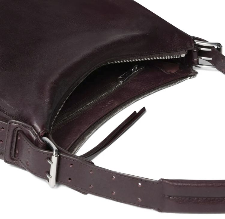 Lemaire Small Belted Hobo Bag Chianti